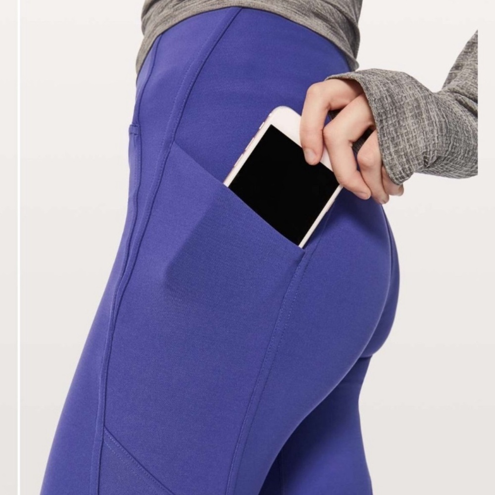Lululemon Lead The Pack Purple Leggings Inseam 23” Size 8 - Picture 11 of 11